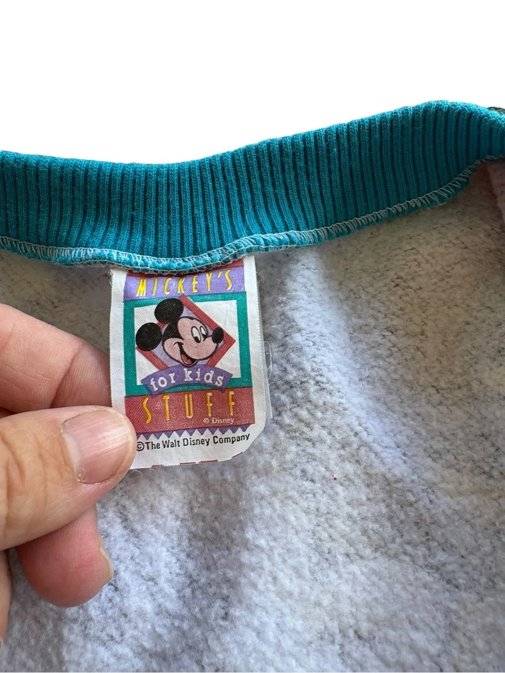 Vtg 1990s Disney Minnie Mouse Snap-front Sweatshirt Cardigan Sz 6m
